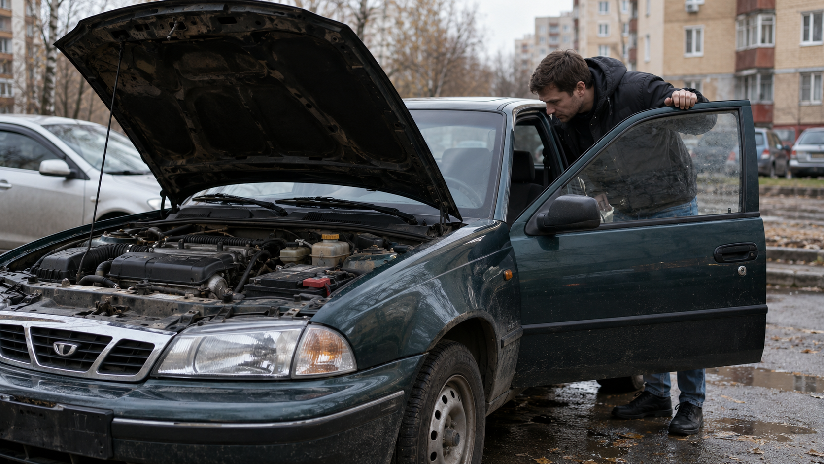 Осмотр двигателя Daewoo Nexia перед покупкой автомобиля с пробегом
